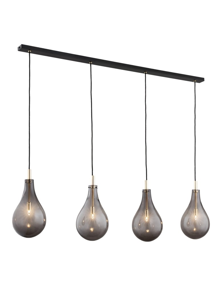 Pendant lamps - Argon OAKLAND 4 fl. pendant lamp 4x6W LED (max) smoke black structure 1740 - product kolory-swiatla.pl 1