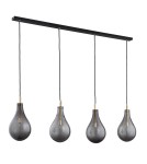 Pendant lamps - Argon OAKLAND 4 fl. pendant lamp 4x6W LED (max) smoke black structure 1740 - product 2