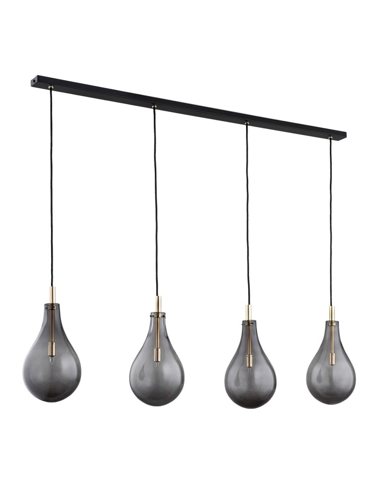 Pendant lamps - Argon OAKLAND 4 fl. pendant lamp 4x6W LED (max) smoke black structure 1740 - product kolory-swiatla.pl 2