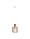 Argon PORTORYKO 1 fl. pendant lamp smaller cylinder 1x15W (max) light bronze chrome 3667