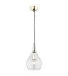 Single pendant lamps - Argon SANTANA 1 fl. pendant lamp 1x15W (max) transparent brass 4045 - product 1