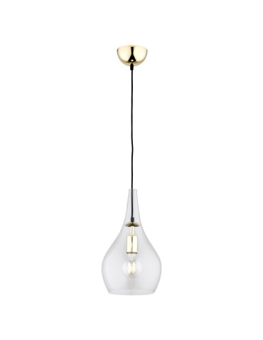 Argon SANTANA 1 fl. pendant lamp 1x15W (max) transparent brass 4045