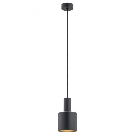 Argon SINES lampa wisząca 1 pł. 1x15W (max) czarny struktura elementy mosiądzowane 4219