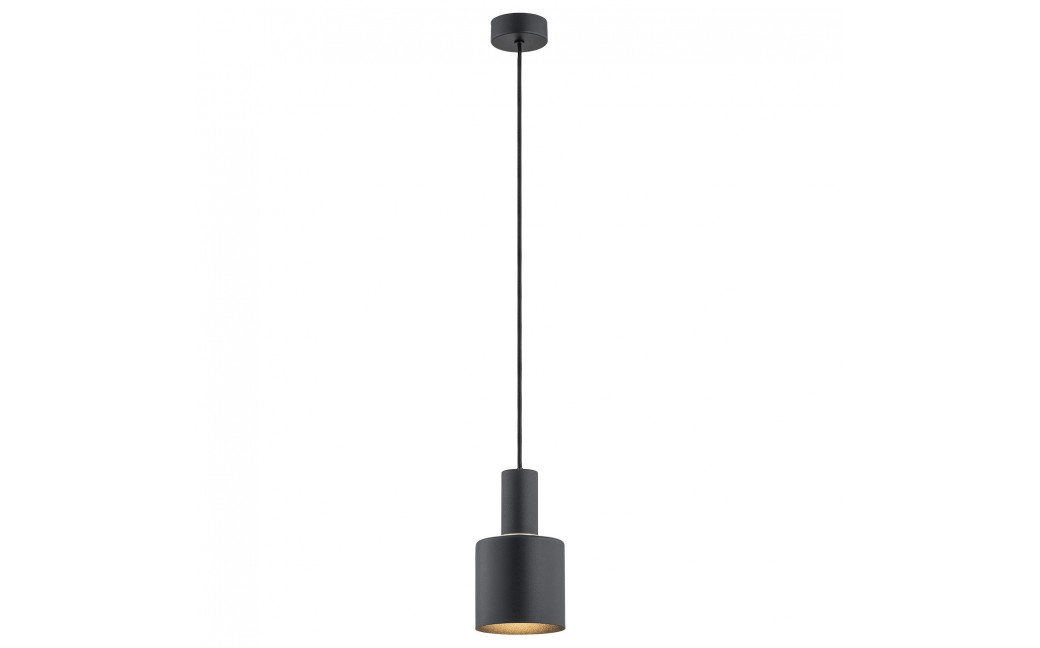 Argon SINES lampa wisząca 1 pł. 1x15W (max) czarny struktura elementy mosiądzowane 4219