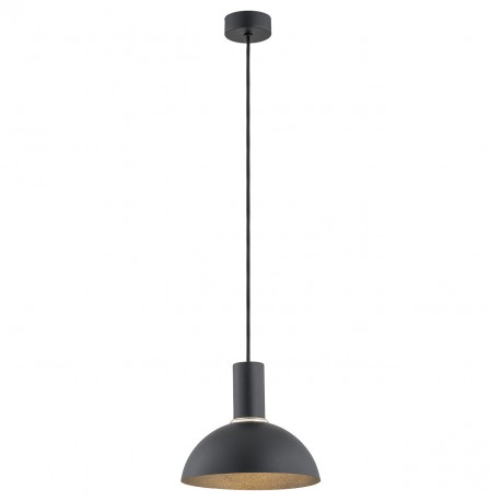 Argon SINES lampa wisząca 1 pł. 1x15W (max) czarny struktura elementy mosiądzowane 4222