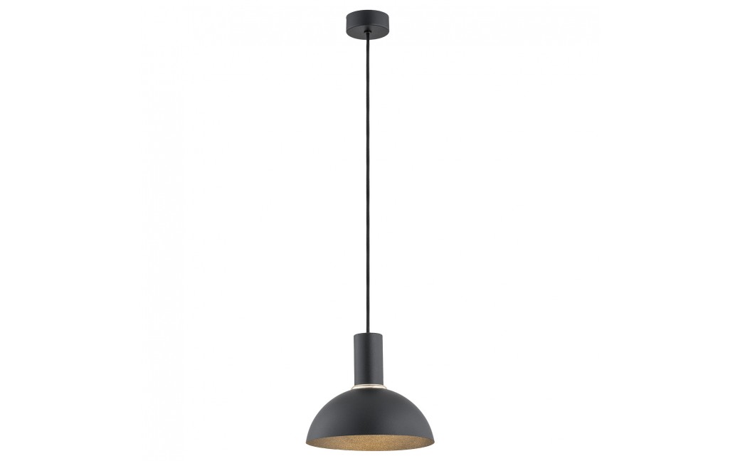 Argon SINES lampa wisząca 1 pł. 1x15W (max) czarny struktura elementy mosiądzowane 4222