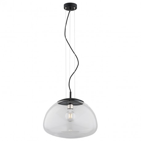 Argon TRINI lampa wisząca 1 pł. L 1x15W (max) transparentny czarny mat 4351