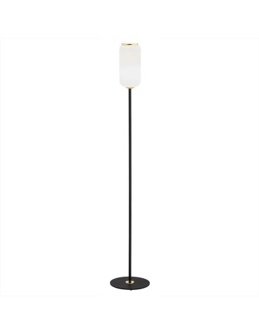 Argon VALIANO lampa podłogowa 1 pł. 1x15W (max) opal mat czarny struktura 4995