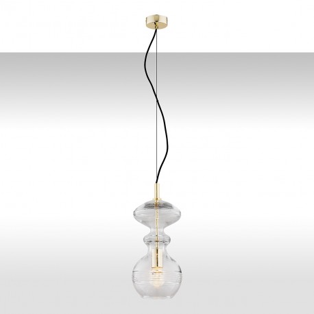 Argon BILBAO lampa wisząca 1 pł. 1x15W (max) transparentny mosiądz 4203