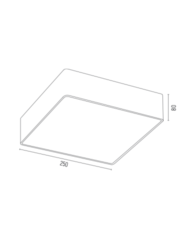 Argon ATLANTIS plafon LED mały 1x18.5W złoty połysk białe wykończenie 4050 - produkt 2