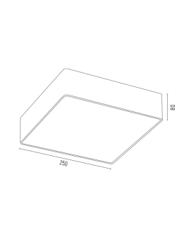 Argon ATLANTIS plafon LED mały 1x18.5W złoty połysk białe wykończenie 4050 - produkt 2