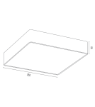 LED Plafonds - Argon ATLANTIS LED plafond medium 1x32W gold gloss white finish 4051 - product 2