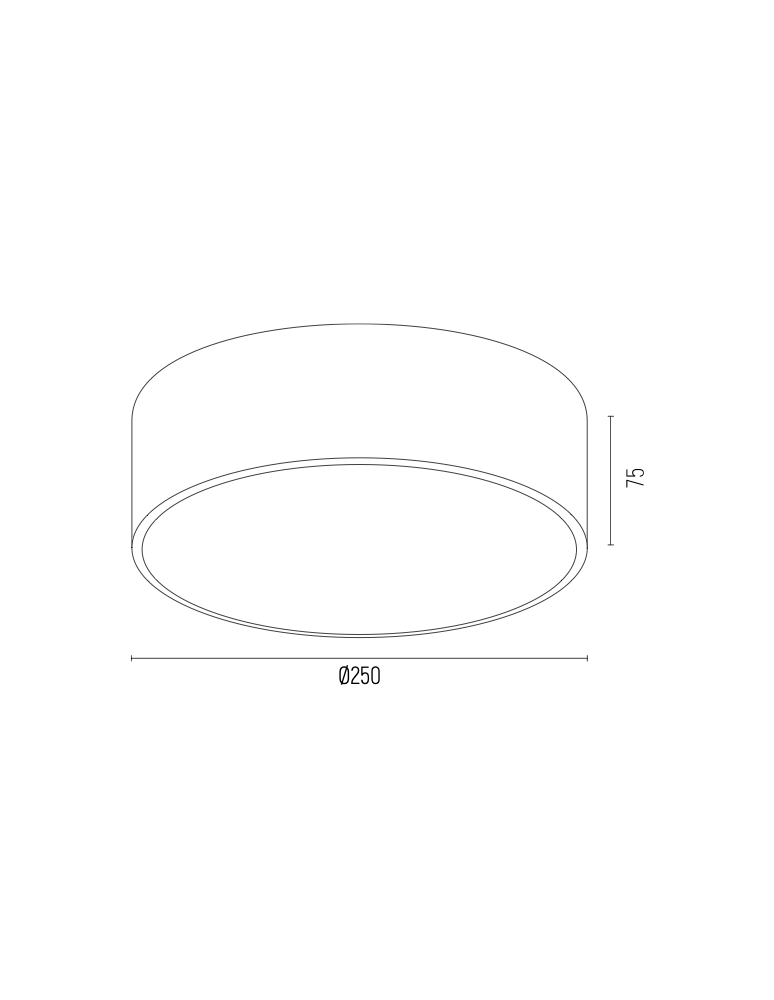 Gold plafonds - Argon ATLANTIS LED plafond small 1x22.5W gold gloss white finish 4077 - product kolory-swiatla.pl 2