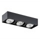 Argon RODOS PLUS plafon 3 pł. 3x12W czarny struktura 6118