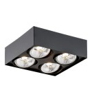 Ceiling spot lights - Argon RODOS PLUS plafond 4 fl. 4x12W black structure 1745 - product 1