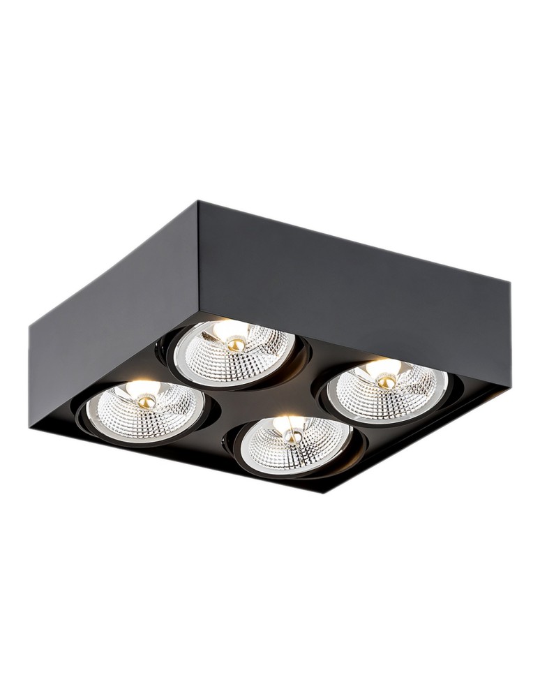 Ceiling spot lights - Argon RODOS PLUS plafond 4 fl. 4x12W black structure 1745 - product kolory-swiatla.pl 1