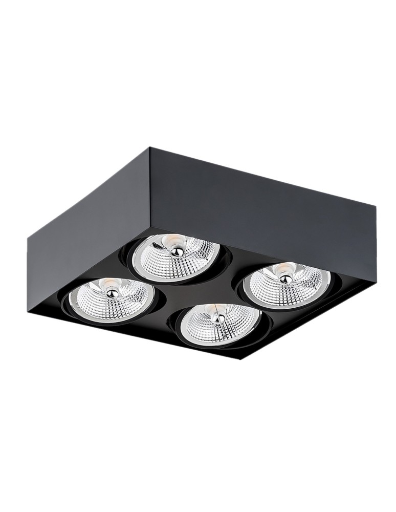 Ceiling spot lights - Argon RODOS PLUS plafond 4 fl. 4x12W black structure 1745 - product kolory-swiatla.pl 2