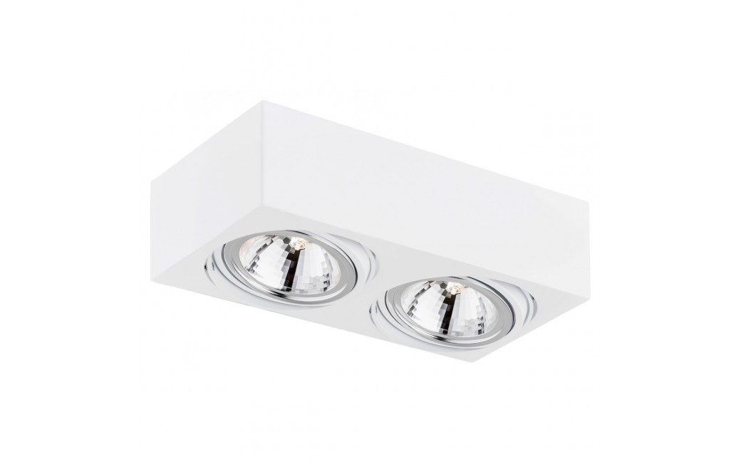 Argon RODOS plafon 2 pł. 2x6W LED (max) biały struktura 581