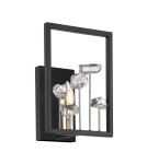 Glamour wall lamps - Zuma Line Caroline wall lamp W0541-01A-SDAC matte black - product 1