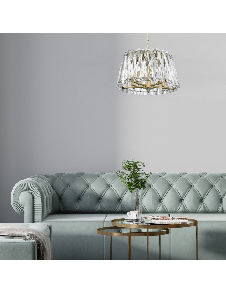 5-point chandeliers - Zuma Line Mirabell pendant lamp P0465-05K-V7V7 gold. - product kolory-swiatla.pl 4