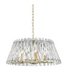 Glamour chandeliers - Zuma Line Mirabell pendant lamp P0465-06K-V7V7 gold. - product 1