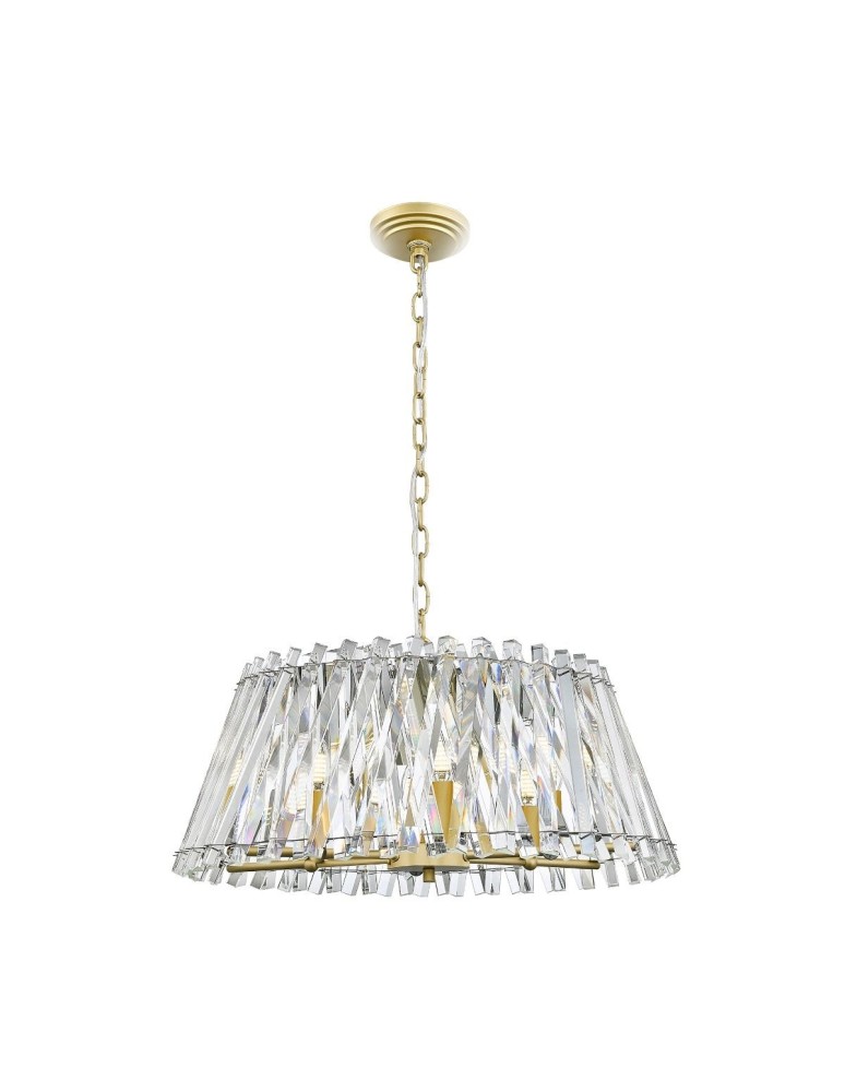 Glamour chandeliers - Zuma Line Mirabell pendant lamp P0465-06K-V7V7 gold. - product kolory-swiatla.pl 2
