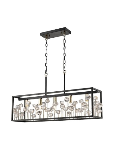 Zuma Line Caroline lampa Wisząca P0541-05B-SDAC czarny mat