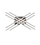 LED ceiling lamps - Zuma Line Cross Ceiling Lamp PL99829-6 chrome - product 1
