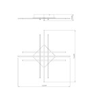 LED ceiling lamps - Zuma Line Cross Ceiling Lamp PL99829-6 chrome - product 4