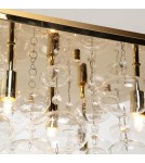 Square ceiling lamps - Zuma Line Elli Gold/Gold Ceiling Lamp RLX92175-5GC - product 2