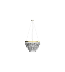 Glamour pendant lamps - Azzardo SALERNO XL GO Pendant or Ceiling Lamp (2-in-1) AZ4906 - product 1