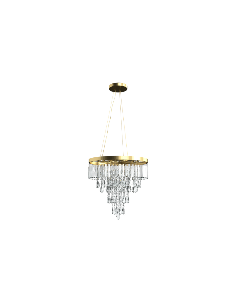Glamour pendant lamps - Azzardo KALABRIA XL GO Pendant or Ceiling Lamp (2-in-1) AZ4905 - product kolory-swiatla.pl 1