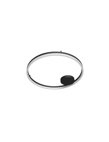 Azzardo HALO TOP 120 CCT BK + REMOTE CONTROL Ceiling Light Fixture with Remote Control Dimming and Light Color Change...