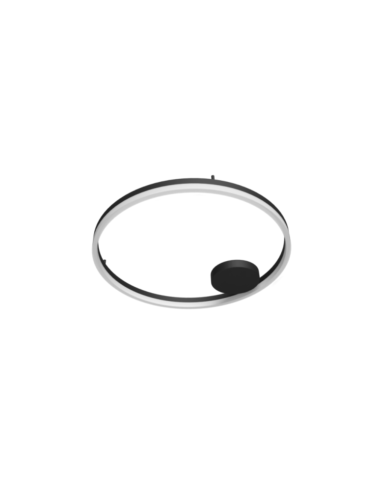 Ring ceiling lamps - Azzardo HALO TOP 120 CCT BK + REMOTE CONTROL Ceiling Light Fixture with Remote Control Dimming and Light Color Change Functions  - product kolory-swiatla.pl 1