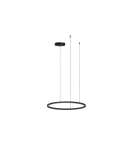 Pendant lamps circles - Azzardo HALO PENDANT 120 CCT BK + REMOTE CONTROL Pendant with Remote Control Functions Dimming and Light Color Change AZ5343 - product 1