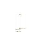 Pendant lamps circles - Azzardo HALO PENDANT 120+100+80 CCT GO + REMOTE CONTROL Pendant with Remote Control Functions Dimming and Light Color Change AZ5 - product 1