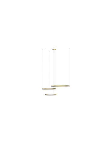 Azzardo HALO PENDANT 120+100+80 CCT GO + REMOTE CONTROL Pendant with Remote Control Functions Dimming and Light Color...