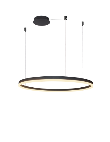 Azzardo HALO PENDANT 150 CCT BK + REMOTE CONTROL Pendant with Remote Control Functions Dimming and Light Color Change AZ5347