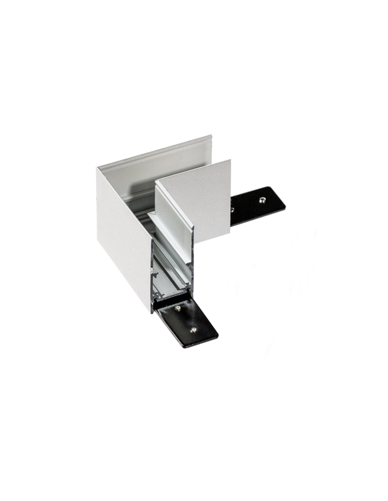Accessories for magnetic busbars - Azzardo BETA TRACK MAGNETIC57 230V CORNER90 A WH Corner Magnetic Surface Rail Switch AZ5159 - product kolory-swiatla.pl 1