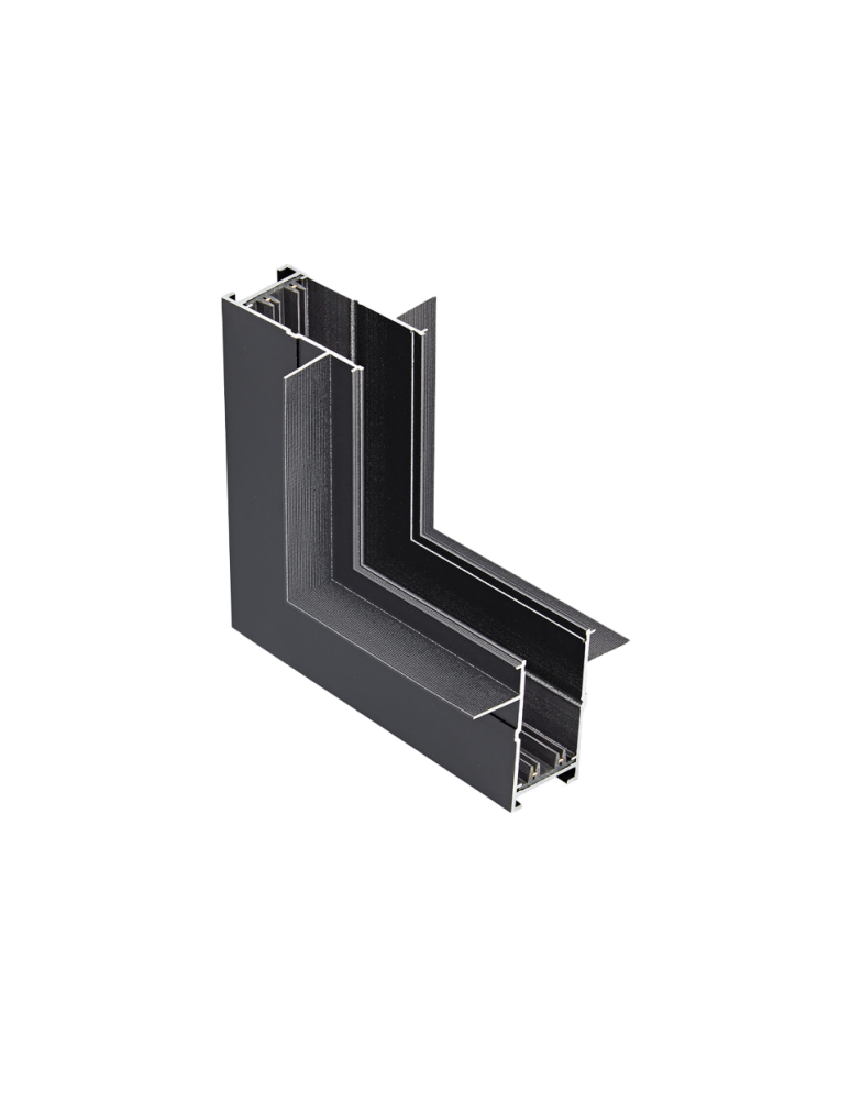 Accessories for magnetic busbars - Azzardo BETA TRACK MAGNETIC57 230V CORNER90 B GIPS1 BK Corner Magnetic Concealed Rail Connector AZ5164 - product kolory-swiatla.pl 1
