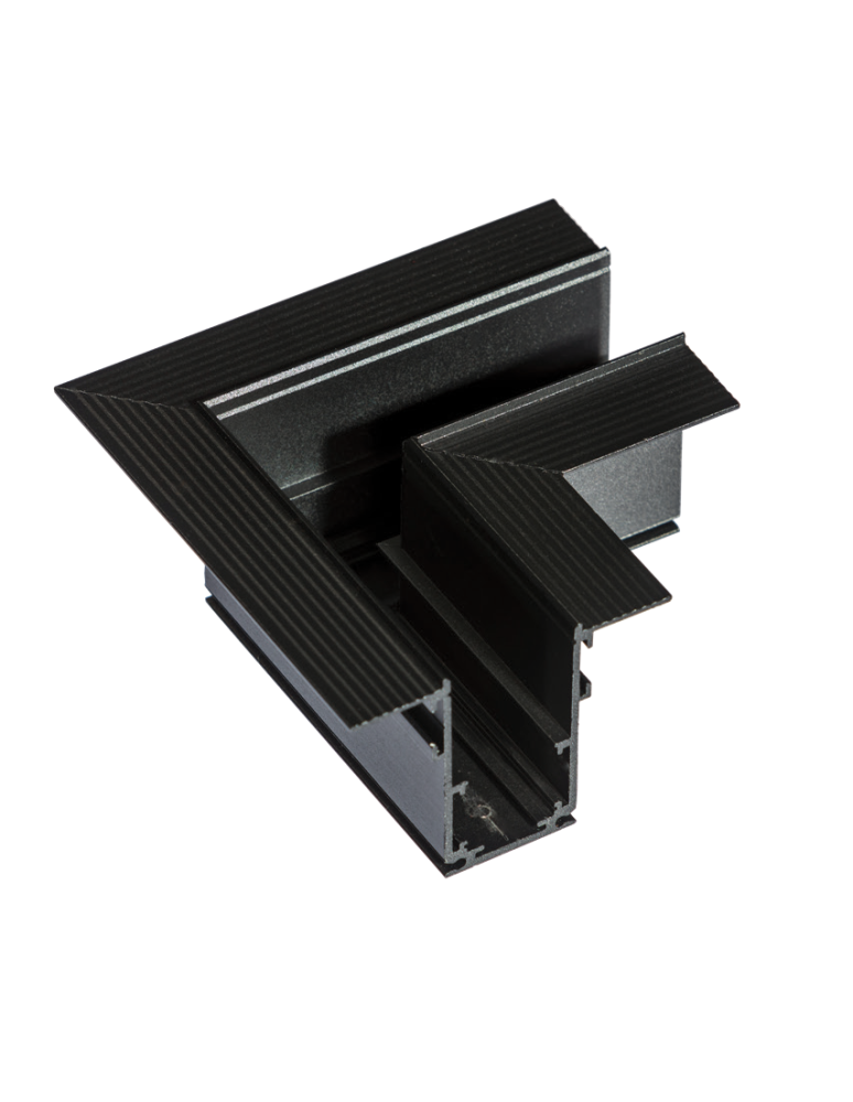 Accessories for magnetic busbars - Azzardo BETA TRACK MAGNETIC57 230V CORNER90 A GIPS1 BK Corner Magnetic Concealed Rail Connector AZ5162 - product kolory-swiatla.pl 1