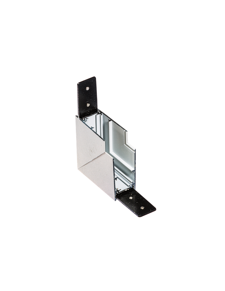 Accessories for magnetic busbars - Azzardo BETA TRACK MAGNETIC57 230V CORNER90 B WH Corner Magnetic Surface Rail Switch AZ5161 - product kolory-swiatla.pl 1