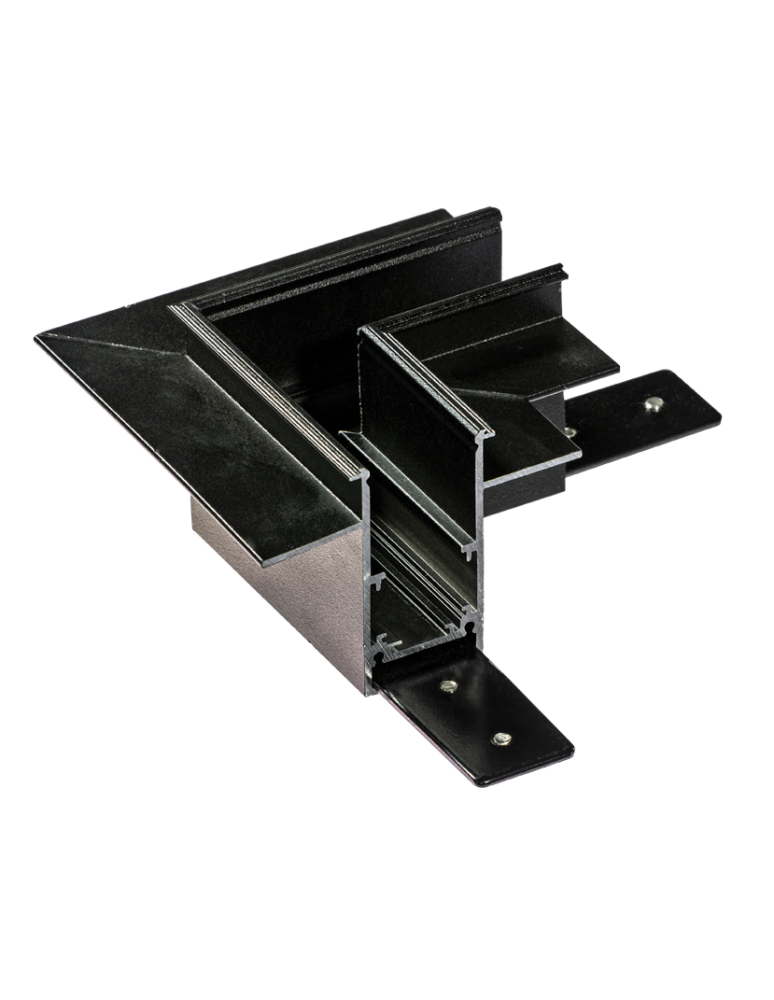 Accessories for magnetic busbars - Azzardo BETA TRACK MAGNETIC57 230V CORNER90 B GIPS2 BK Corner Magnetic Concealed Rail Connector AZ5174 - product kolory-swiatla.pl 1