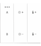 SMART remotes and accessories - Azzardo SWITCH PANEL REMOTE CONTROL 2-GROUP BLUETOOTH WH Bluetooth 2-Group Control Panel AZ5210 - product 1