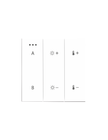 Azzardo SWITCH PANEL REMOTE CONTROL 2-GROUP BLUETOOTH WH Bluetooth 2-Group Control Panel AZ5210