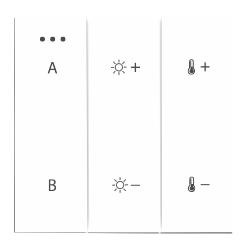 Azzardo SWITCH PANEL REMOTE CONTROL 2-GROUP BLUETOOTH WH Panel Sterujący 2-Grupy Bluetooth AZ5210