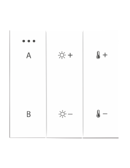 Azzardo SWITCH PANEL REMOTE CONTROL 2-GROUP BLUETOOTH WH Bluetooth 2-Group Control Panel AZ5210