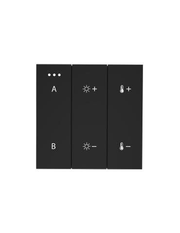 Azzardo SWITCH PANEL REMOTE CONTROL 2-GROUP BLUETOOTH BK Bluetooth 2-Group Control Panel AZ5209