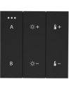 Azzardo SWITCH PANEL REMOTE CONTROL 2-GROUP BLUETOOTH BK Panel Sterujący 2-Grupy Bluetooth AZ5209