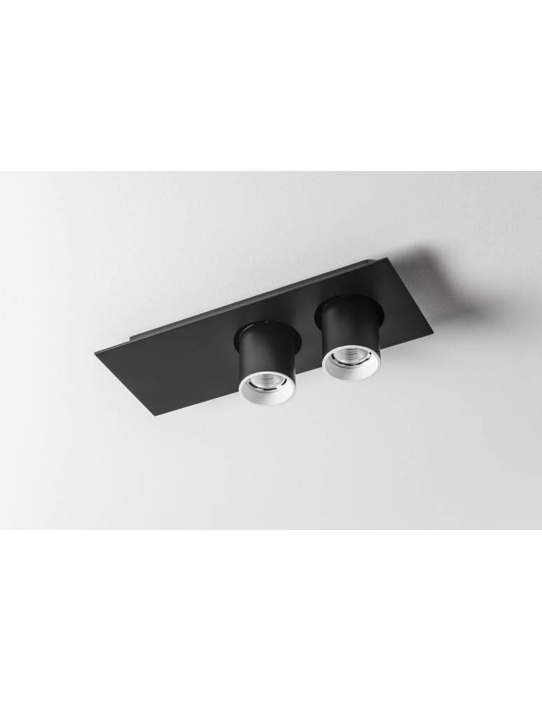 Ceiling spotlights - Labra AURO BASE 60 x2 NT On-Off Surface-mounted Double Spotlight 3.0555 - product kolory-swiatla.pl 1